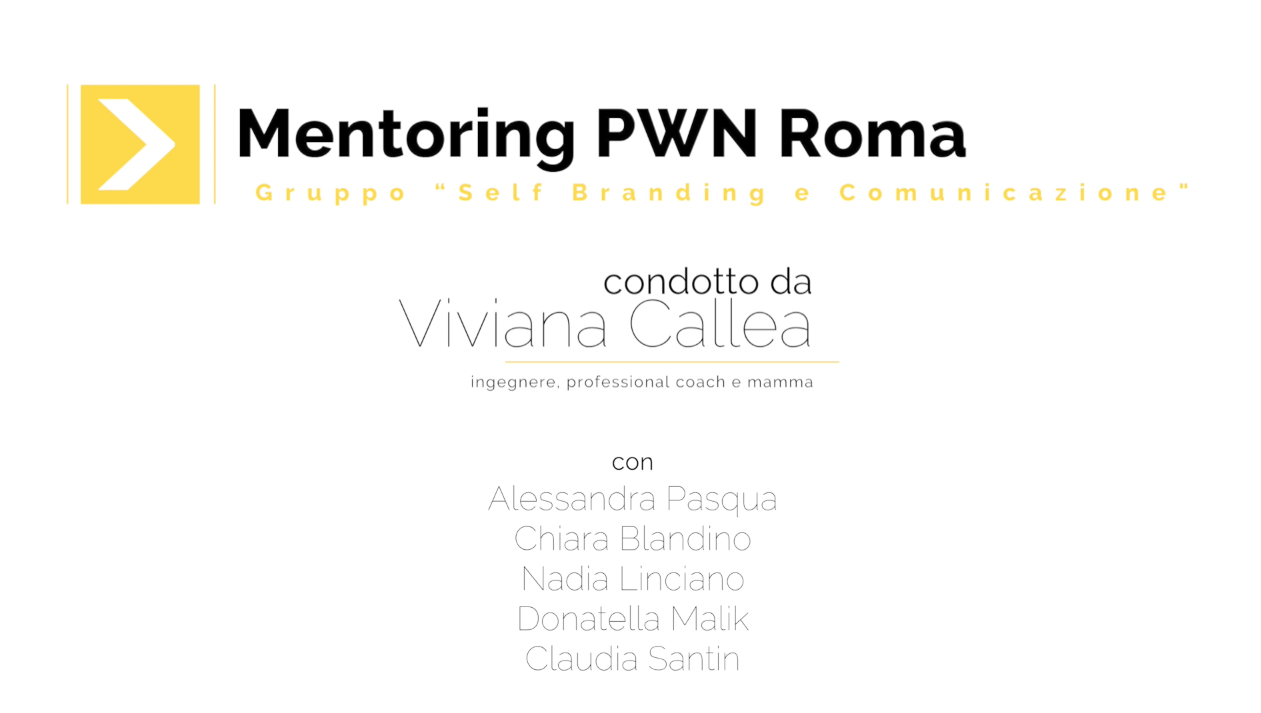 PWNRome Gruppo Self Branding Viviana Callea
